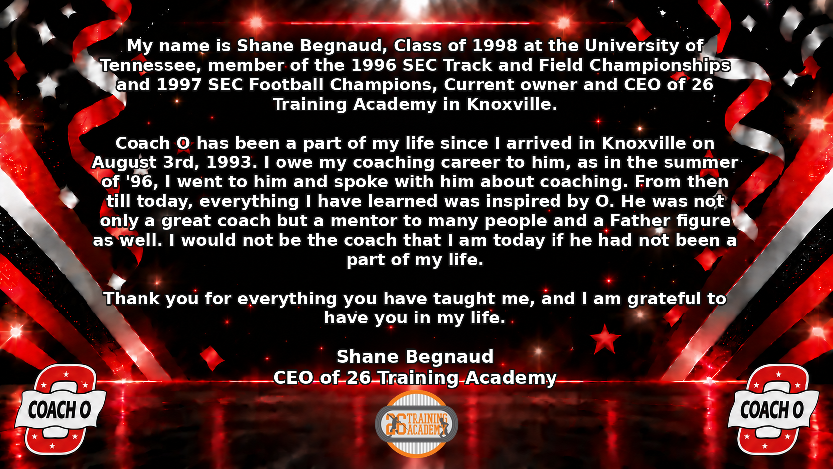 Shane Begnaud testimonial